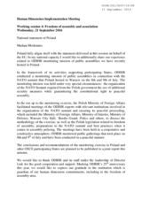 Statement by the Republic of Poland for Working Session 4