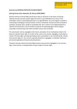 Statement by the Estonian Institute for Human Rights for Working Session 10
