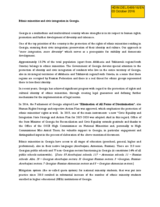 Ethnic minorities and civic integration in Georgia