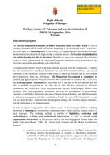 Right of Reply bye the Delegation of Hungary for Working Session 15