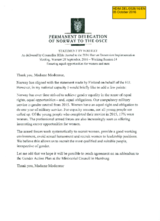 Statement by Norway for Working Session 14