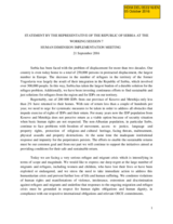 Statement by Serbia for Working Session 7