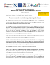 Tendencies to restrict the areas of civil society activity in Republic of Armenia