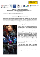 Targeted violence against journalists in Armenia