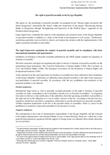 The right to peaceful assembly in the Kyrgyz Republic