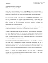 Presentation by European Parliament