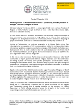 Statement by Christian Solidarity Worldwide (CSW) for Working Session 12