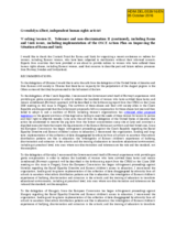 Statement by Ms. Gwendolyn Albert, Indpendent Human Rights Activist for Working Session 15