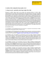 Statement by Ms. Gwendolyn Albert, Indpendent Human Rights Activist for Working Session 16