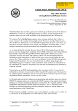Any Other Business - Closing Reinforced Plenary Session as prepared for delivery by Ambassador Michael Kozak, Head of Delegation