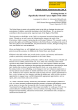 Statement by the United States of America for Working Session 16