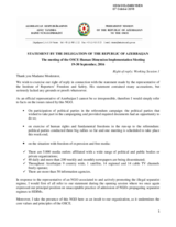 Right of Reply by Azerbaijan, Working Session1