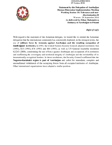 Azerbaijan, Right of reply