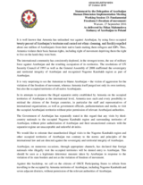 Azerbaijan, Statement