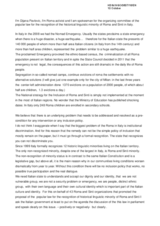 Recognition of the minority status to Roma and Sinti in Italy