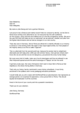 Speech by Michele Julie Chantal Georg