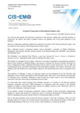 Session 3, Statement by Mr. Alexey Semenov, Political Analyst