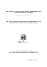 Remarks by Douglas Wake, First Deputy Director, OSCE Office for Democratic Institutions and Human Rights 