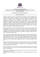 O’ZBEKISTON REPUBLIKASI MUDDATIDAN OLDIN PREZIDENT SAYLOVI, 2016 YIL 4 DEKABR: DASTLABKI NATIJA VA XULOSALAR BAYONOTI