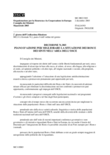 PIANO D’AZIONE PER MIGLIORARE LA SITUAZIONE DEI ROM E DEI SINTI NELL’AREA DELL’OSCE